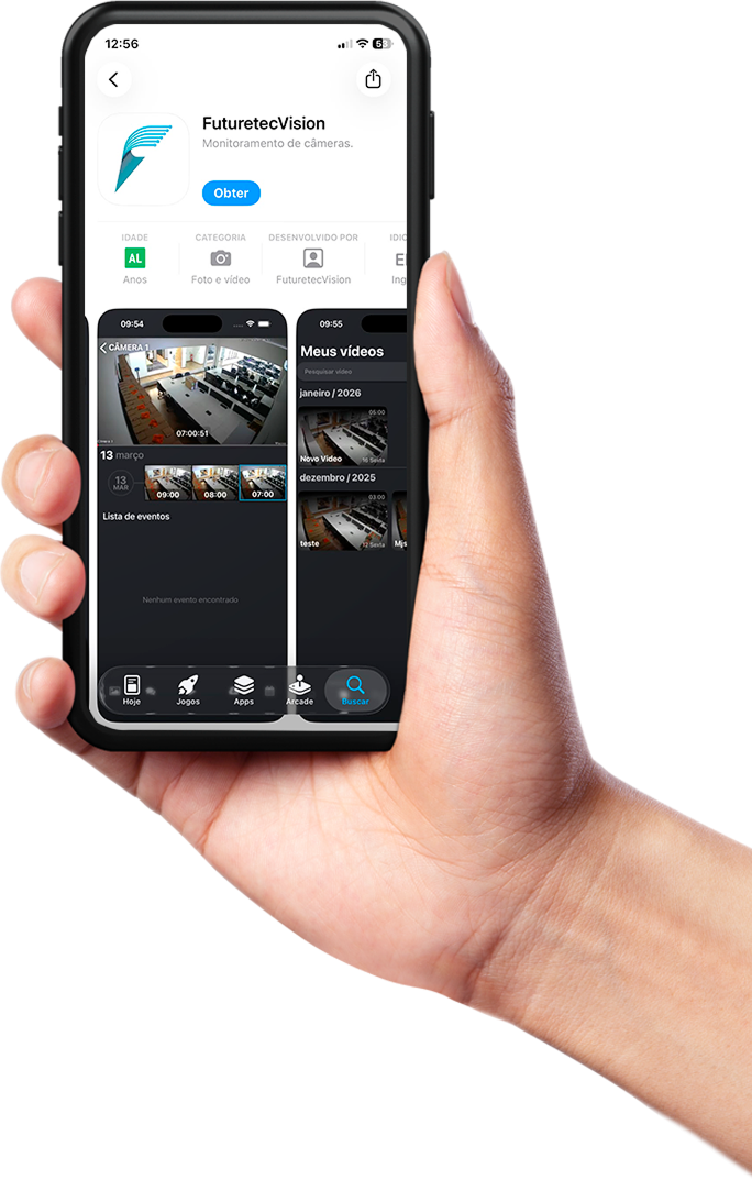 App FutureTec Vision no celular
